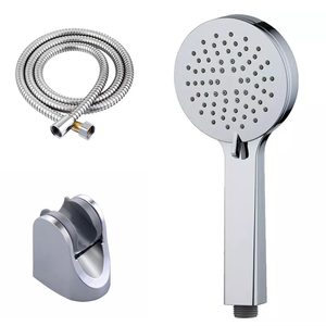 โครเมี่ยมฝนมือฝักบัว ABS อุปกรณ์ห้องน้ำพลาสติกหัวฝักบัวมือถือที่มีท่อ - Product Image 1