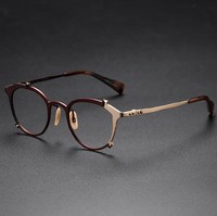 Gafas de Sol Ovaladas de Diseño Japonés de Lujo 0049 con Logotipo Personalizado, Monturas de Gafas Ópticas Modernas, Material de Lentes AC