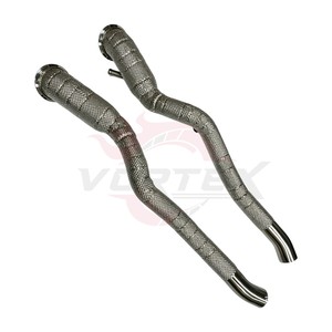 Tubo de Escape Largo Vortex de Acero Inoxidable 304 con Acabado Espejo de 1.5 mm para Ferrari F12 6.3L V12 2012-2017 con Protección Térmica de Alto Rendimiento - Product Image 2