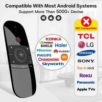Control Remoto para Smart TV, Air Mouse, Teclado Inalámbrico, Fly Mouse 2.4GHz, Teclado y Ratón Remoto para Android TV Box/PC/Smart TV