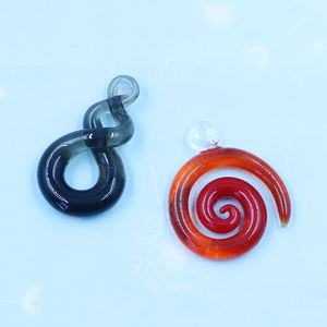 Collana con Ciondolo in <span class=keywords><strong>Vetro</strong></span> di <span class=keywords><strong>Murano</strong></span> Lavorato a Lume Fatto a Mano per Vendita all'Ingrosso di Gioielli - Product Image 6