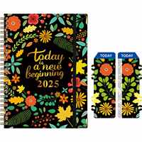 Carnet A5 en gros 2025 – Planificateur annuel 12 mois personnalisé, imprimé CMJN, reliure spirale, haute qualité