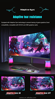 Moniteur de jeu incurvé 34 pouces 4K 3440x1440 LED, écran PC 165Hz ultra-large pour configuration de bureau