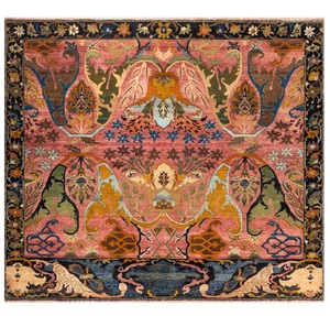 Elegant Hand Knotted Jacquard Tibetan Wool Silk Carpet Handmade Designer Area Rug with Custom Size for Luxury Homes Hotels Bulk - Product Image 1