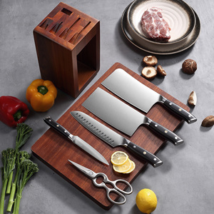 Ensemble <span class=keywords><strong>de</strong></span> couteaux <span class=keywords><strong>de</strong></span> cuisine à motif laser damas <span class=keywords><strong>en</strong></span> acier inoxydable 6 pièces <span class=keywords><strong>de</strong></span> haute qualité avec manche <span class=keywords><strong>en</strong></span> <span class=keywords><strong>bois</strong></span> et support <span class=keywords><strong>en</strong></span> <span class=keywords><strong>bois</strong></span> - Product Image 1
