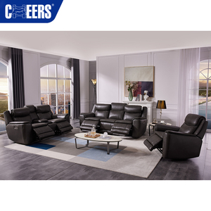 MANWAH CHEER Sofá Seccional Eléctrico de Cuero Genuino de Lujo, Moderno y en Oferta, Juego de Sofás de <span class=keywords><strong>3</strong></span>, 2 y 1 Plaza para Sala de Estar - Product Image 5