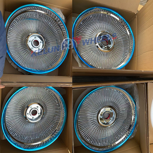 <b>5x120</b>/5x114.3/6x139.10 26 Inch Gold Colored Car Forged Rim Chrome Wire Alloy <b>Wheels</b> - Product Image 3