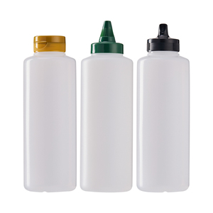 ขวดบีบน้ำซอสทำจากพลาสติก HDPE ขนาด8ออนซ์18ออนซ์ใส่น้ำผึ้งซอสซอสบาร์บีคิว - Product Image 1