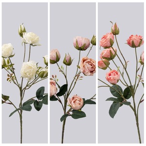 Mur de fleurs artificielles à dix têtes de roses, décoratif, avec piste de lucioles, pour la maison, idéal pour les remises de diplômes et le Nouvel An chinois - Product Image 3