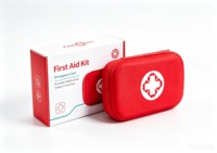 Trousse de premiers secours professionnelle portable en EVA rigide rouge, kit de survie médical complet pour la maison et le lieu de travail