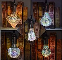 Tsinye LED Vintage Edison ampoules 3D feu d'artifice ampoule coloré feu d'artifice ampoule verre étoilé éclairage décoratif pour fête de vacances