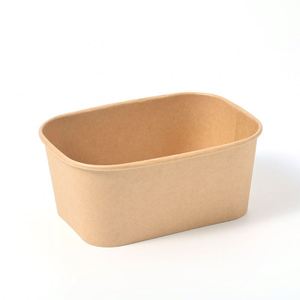 Kraft Paper Bowl With Lid Custom Printed Disposable <b>Soup</b> Food <b>Container</b> Takeaway Packaging Solution - Product Image 3
