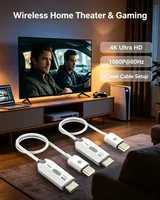 Extenseur sans fil 58G Point Point 4K compatible, émetteur-récepteur 50M, signal stable, sans interférences, pour réunions, origine Chine
