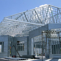 Villa préfabriquée moderne en acier léger pour chalet, résistance aux tremblements de terre de 9e catégorie, installation rapide, garantie à vie