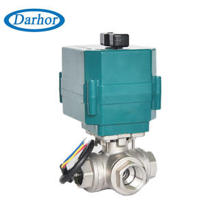 Minyatür Elektrikli Aktüatör Kontrollü L/T Akışlı <span class=keywords><strong>3</strong></span> Yollu Paslanmaz Çelik Motorlu Küresel Vana <span class=keywords><strong>3</strong></span>/<span class=keywords><strong>4</strong></span>" - Product Image 3