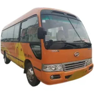 중고 Higer 미니 밴 버스 및 코치 6.7 미터 버스 판매, 19 Seaters YuChai 엔진