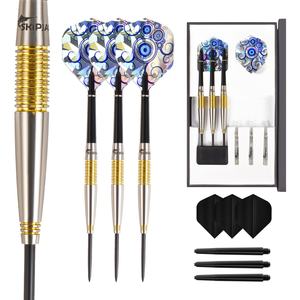 Dardos de Tungsteno Duraderos con Gran Descuento, Dardos Skipjack con Empuñadura Pixel para Torneos y Juego Activo en Bares - Product Image 1