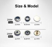 Boutons-pression en laiton lavables personnalisés avec logo de marque de mode Peisidike pour vestes, manteaux et sacs