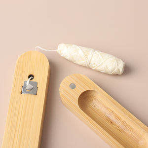 Filo interdentale al carbone di bambù con marchio a involucro individuale scegli filo interdentale vegano ecologico alla menta e mais con supporto in bambù - Product Image 4