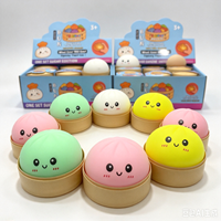 Jouet capsule mystère Squishy Bun mignon, balle anti-stress à presser, couleurs assorties, jouet sensoriel pour soulager le stress, pour fêtes d'enfants et anniversaires