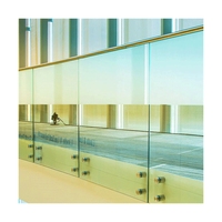 Prima Moderne Edelstahl-Glas-Treppe mit LED-Beleuchtung, Mono-Stringer, Gerade Offene Treppenstufe, Schwebende Treppe zum Fabrikpreis