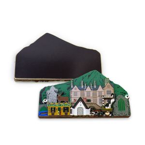 Frankfurt Germany City Manufacturer Natural Customized Souvenirs Wood Mdf <b>Fridge</b> Magnet - Product Image 5