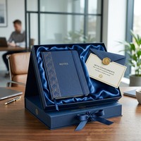 Libreta de Cuero PU Personalizada al por Mayor, Diario Corporativo con Logotipo Impreso, Planificador de Oficina Portátil con Soporte para Bolígrafo