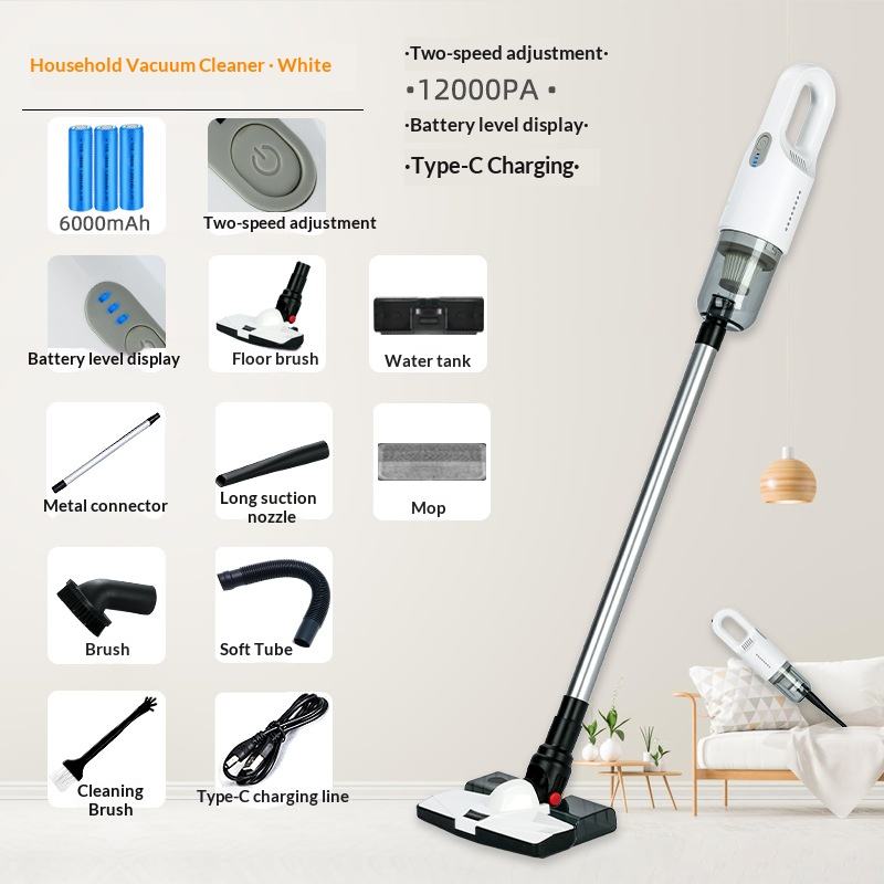 White intelligent 11.1V - floor mop version+water tank