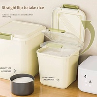 Grande boîte en plastique domestique étanche aux insectes et à l'humidité Conteneur de stockage de céréales Conteneur de farine de riz Boîte de riz