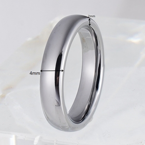 Nhà Máy Cổ Phiếu 4Mm Bóng Kết Thúc <span class=keywords><strong>Tungsten</strong></span> Nhẫn Cao Đánh Bóng Vài Đám Cưới Ban Nhạc Tùy Chỉnh Phụ Nữ Tối Giản Nhẫn - Product Image 2