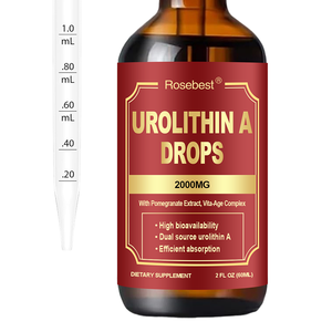 Complément alimentaire liquide Rosebest Custom à absorption efficace de 2000 mg d'Urolithine A avec extrait de grenade et complexe Vita-Age - Product Image 1