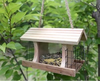 FSC et SEDEX 4 P vérifiés extérieur maison d'oiseau sauvage et mangeoire mangeoire à oiseaux en bois