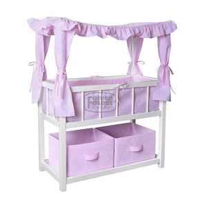 <span class=keywords><strong>Lit</strong></span> <span class=keywords><strong>baldaquin</strong></span> de poupée américaine de 18 pouces, meubles de poupées pour filles, literie non inclus - Product Image 5