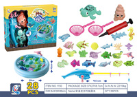 Jeu de pêche magnétique pour enfants / Table d'eau Piscine Poissons flottants en plastique pour enfants