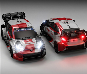 Voiture de drift RC MJX 43308 Hyper Go, nouvelle échelle 1/43, télécommande 2,4 GHz, voiture de rallye avec éclairage LED, pneus de rechange, jouet de course pour enfants - Product Image 4