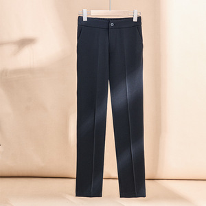 Women's Suit Set Solid Color Polyester Anti-Wrinkle Casual Suit Jacket <b>Pants</b> <b>Work</b> Wear Professional Formal Clothes - Product Image 4