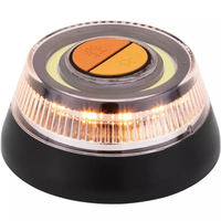 Feux de signalisation d'urgence à LED avec base magnétique, batterie rechargeable, 3 modes de clignotement pour voiture/moto