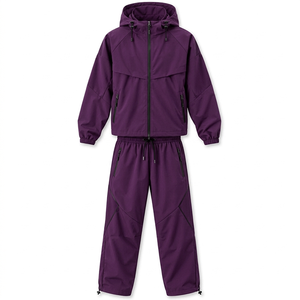 Ensemble coupe-vent personnalisé avec veste et pantalon assortis, choix multiples de tissus et options de marquage pour les acheteurs en gros - Product Image 6
