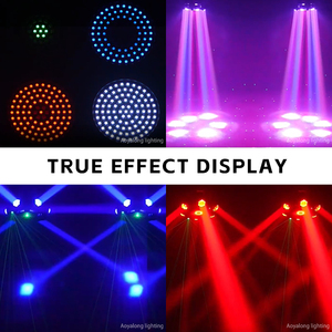 Nouvelles lumières LED à faisceau mobile à six bras, effet oeil d'abeille, pour karaoké, discothèque, mariage, fête, bar, scène, ambiance - Product Image 3