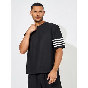 Ensemble de 2 pièces pour homme, chemise à manches courtes en satin respirant, style plage hawaïen, imprimé, short fin - Product Image 3