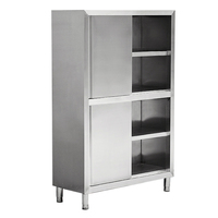 Armoire de cuisine professionnelle en acier inoxydable à 4 casiers, best-seller en Europe et en Amérique