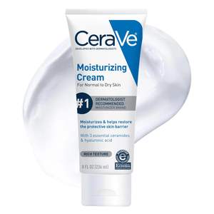 Crème hydratante 100% américaine 8 oz pour peaux normales à sèches, visage et corps, texture riche, recommandée par les dermatologues - Product Image 2