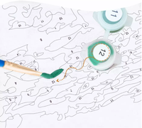 Vente en gros de kits personnalisés de haute qualité peints à la main peinture à l'huile toile Art Home Decor peinture DIY peinture par numéros