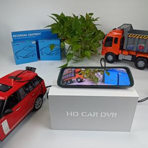 Venta caliente 9V-36V IPS pantalla táctil WDR lente dual DVR espejo retrovisor coche Cámara Dash CAM coche caja negra - Product Image 6