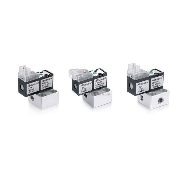 12V 2 Position 3 Way Mini Solenoid Air Valve Stainless Steel Gas Control Valve OEM 0-7bar 0.7mm Diameter High Flow (>14L/min)