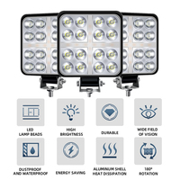 HAIZG — système d'éclairage universel, projecteur à LED 12/24V 48W, lampe de travail, camion, voiture, SUV, véhicule, projecteur