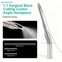 Turbine dentaire chirurgicale 1:1 à 20 degrés pour micro-chirurgie, certifiée CE, avec spray d'eau externe, outils d'implantation de type E