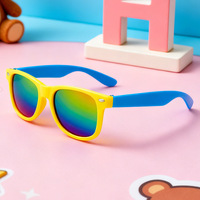 Lunettes de soleil pour enfants, lunettes de soleil pour bébés, en plastique, pas chères, promotion, mignonnes, tendance, amusantes, flexibles, rondes, en forme de cœur