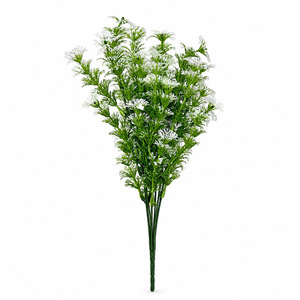 Bouquet d'eucalyptus artificiel en plastique, fleurs jaunes et vertes pour la décoration de la maison et des mariages, style campagnard, naturel et minimaliste, 10cm-30cm - Product Image 4