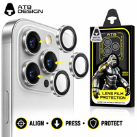 Protection d'objectif photo ATB en gros, sans bulles, installation facile pour iPhone 18 Pro Max, 18 Duo, 17 Pro Max